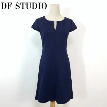 LA6164 디에프 스튜디오 반팔 원피스 네이비 2