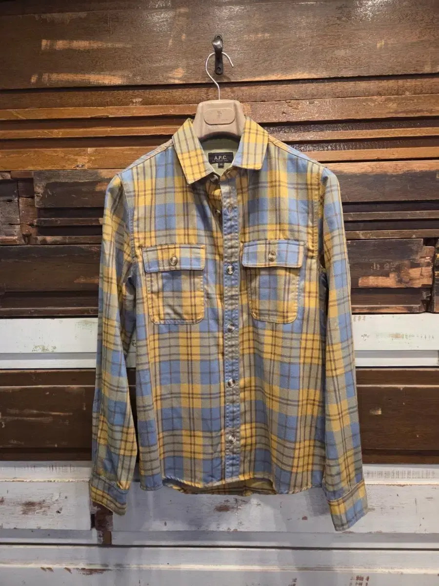 A.P.C. | 아페쎄 Kanye A.p.c. Work Shirt L #칸예,#칸예웨스트,#kanye,#apc,#아페쎄 on  Bunjang Global Site.