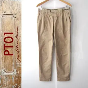 새상품급 PT01 2턱 치노 스트레치 팬츠