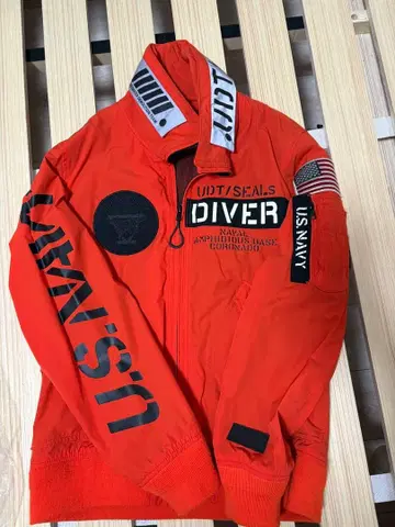 AMREX FROGMAN 오렌지 M 사이즈 자켓