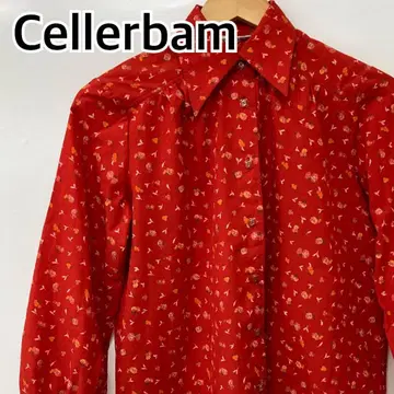 셀러밤 상의 긴팔 셔츠 블라우스 레드 [ CT1868 ]