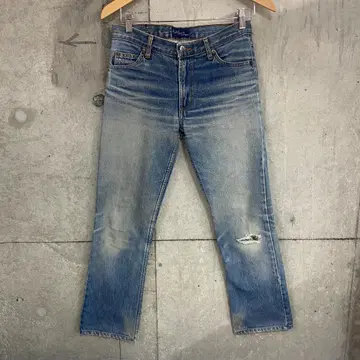 U.S.A.제 데미지 데님 팬츠 인디고 27 Y215