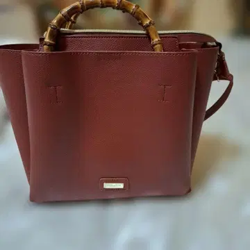 EMPORIUM 가죽 숄더백 빨간색