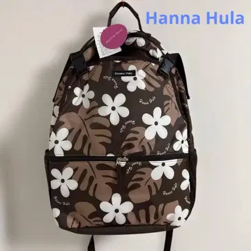 Hanna Hula 하와이안 플라워 무늬 백팩 테니스 라켓 백