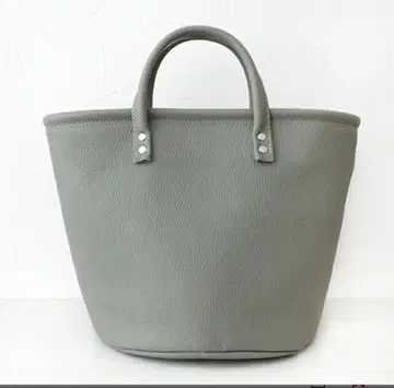 크림 컴퍼니 교토 글로브 레더 버킷 토트 1001SS 그레이