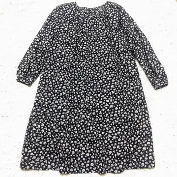 45R 코튼 꽃무늬 개더 원피스 Cotton Dress