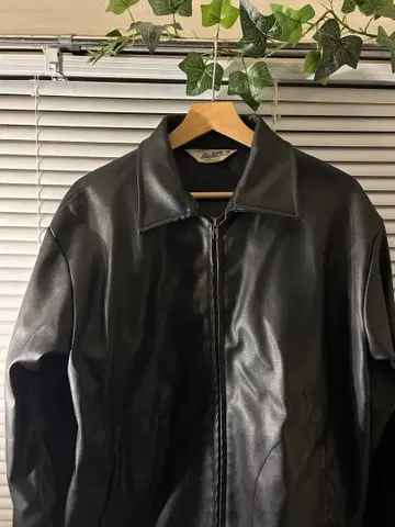 Backers 가죽 자켓 블랙