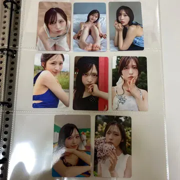 즉시 구매 오구리 유이 AB형 왼손잡이 한정판 트레이딩 카드 8장 세트