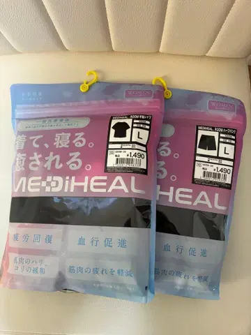 [ L ] 워크맨 메디힐 블랙 반팔 셔츠 하프 팬츠