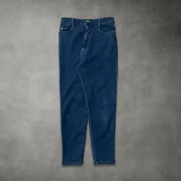 빈티지 데님 청바지 여성용 캐주얼 구제 의류 (네이비 M)