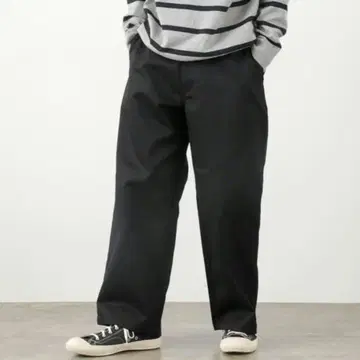 유니버셜 오버롤 HT-03 블랙 와이드 팬츠 사이즈 36