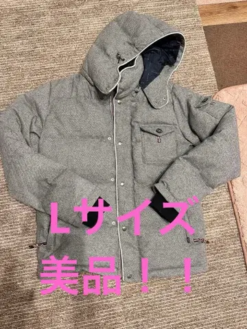 BEAMS HEART 그레이 다운 자켓 L 사이즈 1회 착용만