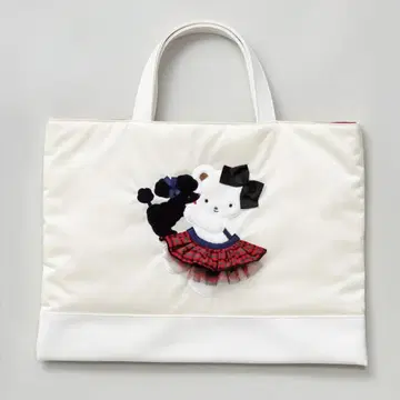 familiar 파밀리아 Bibiy 비비 화이트 토트백 빨간색 계열