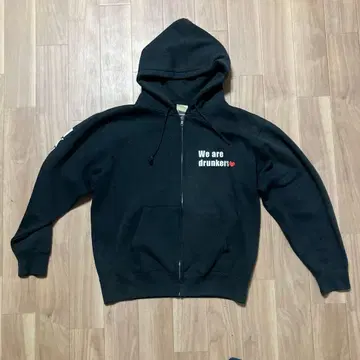 [술꾼] 블랙 후드티 [노알코올노라이프]