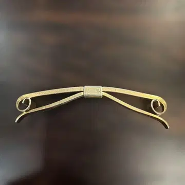 US 빈티지 칼라 클립 칼라 바 수염 컬 골드톤 PAT