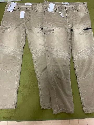 워크맨 베이지 슬림핏 데님 팬츠