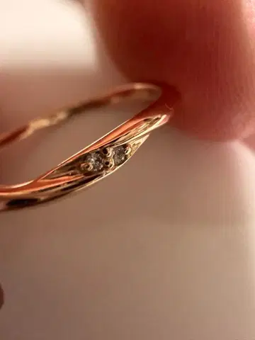 K10 골드 다이아몬드 반지 #14