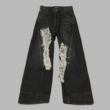 YUKI HASHIMOTO TWISTED DAMAGE JEANS 44