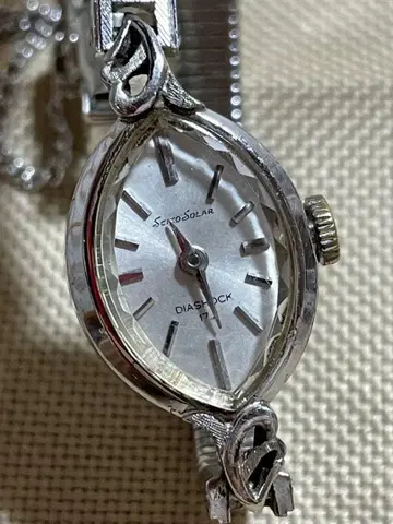 세이코 DIASHOCK 17석 자동 와인딩 시계 작동 중
