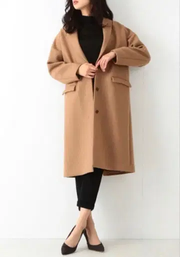 Demi-Luxe BEAMS 카멜 체스터 코트 카멜 코트