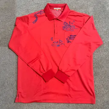 CASTELBAJAC 긴팔 피케 셔츠 48 레드