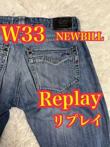 리플레이 NEWBILL 데님 청바지 블루진 W33