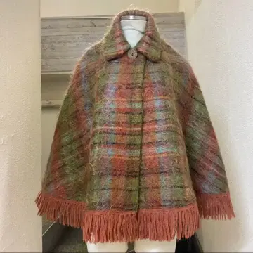 앤드루 스튜어트 모헤어 판초 60년대 스코틀랜드제