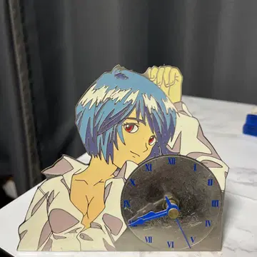 레이 아야나미 아크릴 스탠드 시계