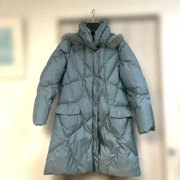 San Anon 산아논 후드 퍼 포함 롱 다운 코트 L