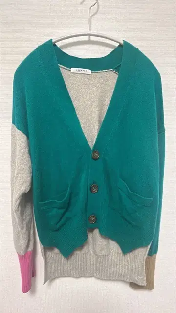 MACPHEE 컬러 블록 가디건 S 사이즈