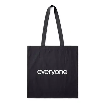 everyone nylon logo tote bag (BLACK)