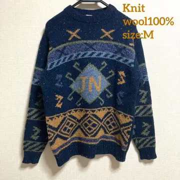 JOURNAL 저널 남성용 니트 스웨터 울 100% M 사이즈