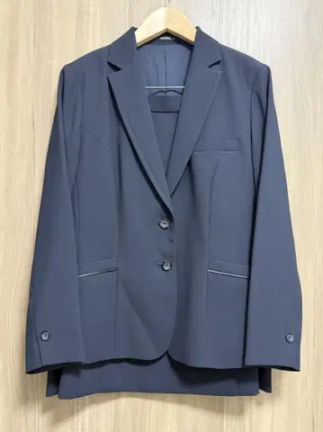 수트 빅 사이즈 3L 상당 네이비 비즈니스 오피스 취업 이직