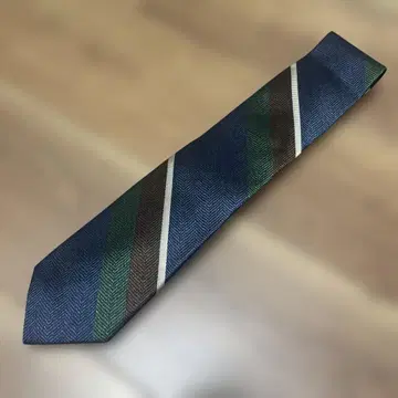 310 FAIRFAX 헤링본 넥타이 네이비