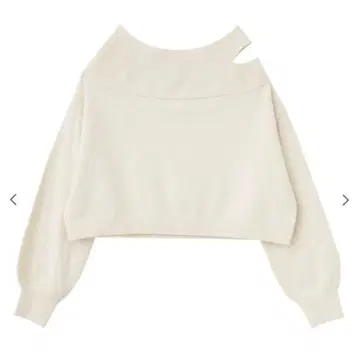 COCODEAL 라쿤 오프숄더 니트 아이보리