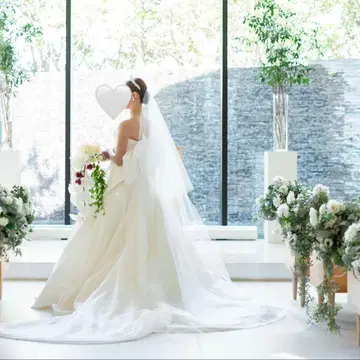 비드레세 롱 베일 웨딩 베일