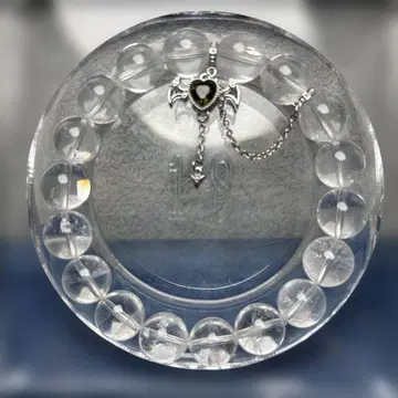 천연 아이리스 수정+몰다바이트 운석 부품 블레스 12-215