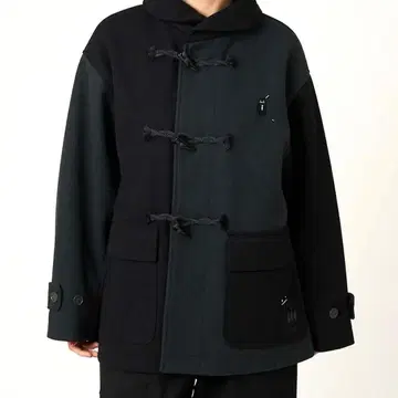 [그라니프] 뷰티풀 섀도우 블랙 자수 더플 코트 남성용 새상품급