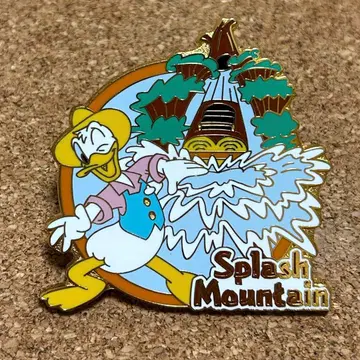 디즈니 도날드 스플래쉬마운틴 핀 배지 핀 배지
