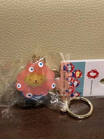 오사카 간사이 만박 산리오 미야쿠미야쿠 클리어 키링 폼폼푸딩