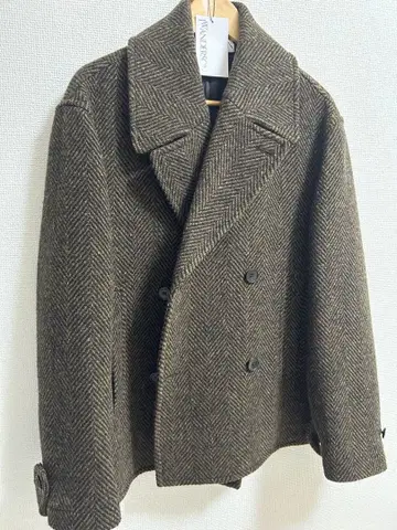 [택 포함] jw anderson 헤링본 피코트