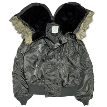 ALPHA 90s USA제 빈티지 N-2B 짧은 기장 봄버 자켓 L