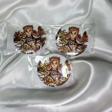 귀멸의 칼날 막간화집 표지 렌고쿠 쿄쥬로 캔뱃지 금박