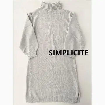 미사용 여성용 심플리시떼 터틀넥 니트 원피스