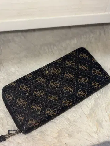 로고 장지갑 블랙