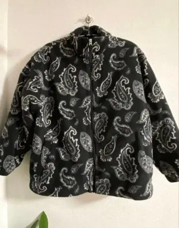 H&M 페이즐리 무늬 집업 자켓 L