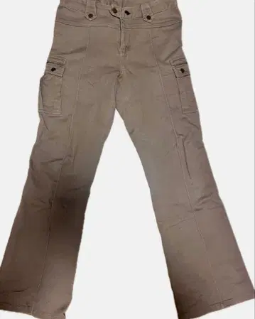 카고 플레어 팬츠 Y2K 갸루 기믹 그런지 시크 스타일