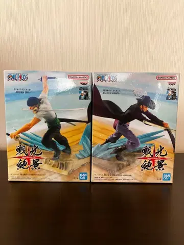 미개봉 원피스 전광절경 조로 미호크 피규어 2체 세트