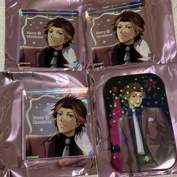 도키메키 메모리얼 GS 신메이 슌페이 크리스마스 캔뱃지 아크릴 큐브