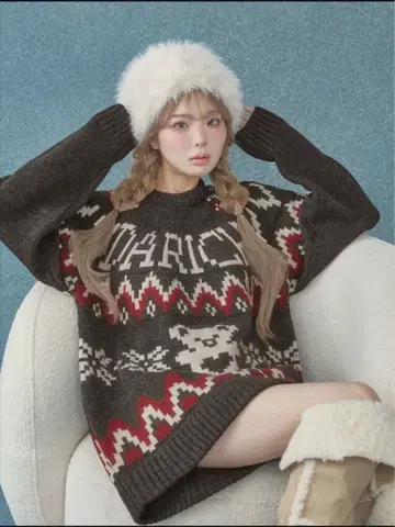 Darich 노르딕 베어 니트 풀오버